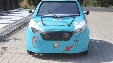 Photo of The electric car “Börü” developed by university students…